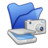 Folder blue scanners cameras Icon